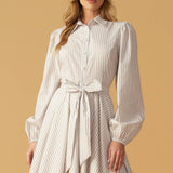 BEAUTY & STYLE WOVEN MINI DRESS