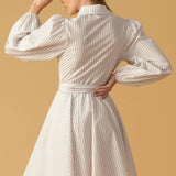 BEAUTY & STYLE WOVEN MINI DRESS