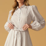 BEAUTY & STYLE WOVEN MINI DRESS