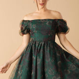 BE GOOD TO ME WOVEN ORGANZA DRESS