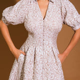 PERFECT VISION WOVEN MIDI DRESS