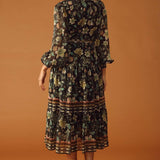 ALONG THE WAY WOVEN MIDI DRESS
