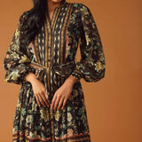 ALONG THE WAY WOVEN MIDI DRESS