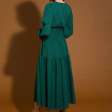 POSH PRESENCE WOVEN MIDI DRESS
