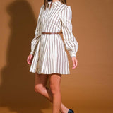 LUCKY TO HAVE YOU WOVEN MINI DRESS