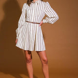 LUCKY TO HAVE YOU WOVEN MINI DRESS