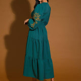 YOUNG LOVE WOVEN MIDI DRESS