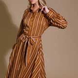 FOREVER YOUR GIRL WOVEN MIDI DRESS