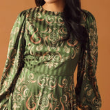 MOMENTS OF CLARITY WOVEN MIDI DRESS