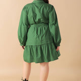 AESTHETIC POSE WOVEN MINI DRESS