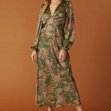 STICK SEASON WOVEN MIDI DRESS