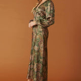 STICK SEASON WOVEN MIDI DRESS