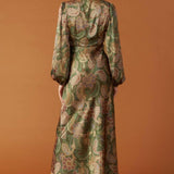 STICK SEASON WOVEN MIDI DRESS
