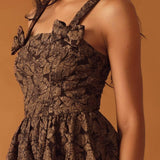 LOST IN TIME WOVEN MIDI DRESS
