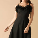 WHISPERING PINES WOVEN MIDI DRESS