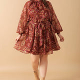 ARTISTIC ESSENCE WOVEN MINI DRESS