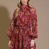 ARTISTIC ESSENCE WOVEN MINI DRESS