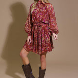 ARTISTIC ESSENCE WOVEN MINI DRESS