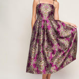 ALONG THE WAY WOVEN MIDI DRESS