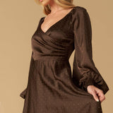 ROMANTIC LOVER EMBELLISHED WOVEN MIDI DRESS