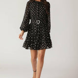 DANCING IN THE RAIN WOVEN MINI DRESS
