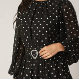 DANCING IN THE RAIN WOVEN MINI DRESS