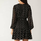 DANCING IN THE RAIN WOVEN MINI DRESS