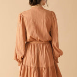 WANDERING MIND WOVEN MINI DRESS