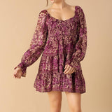 SERENE RADIANCE WOVEN MINI DRESS