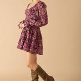 SERENE RADIANCE WOVEN MINI DRESS