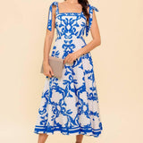 ADAIR PASSPORT TO THE SUN WOVEN MIDI DRESS