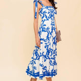 ADAIR PASSPORT TO THE SUN WOVEN MIDI DRESS