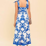 ADAIR PASSPORT TO THE SUN WOVEN MIDI DRESS