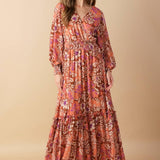 WHISPERING WILLOWS WOVEN MAXI DRESS