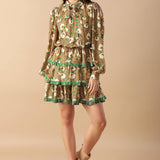 OPEN PATH WOVEN MINI DRESS