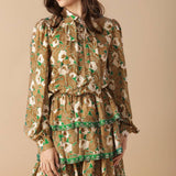 OPEN PATH WOVEN MINI DRESS