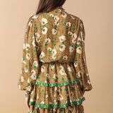 OPEN PATH WOVEN MINI DRESS