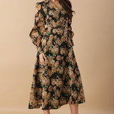 TIME TO EVOLVE WOVEN MIDI DRESS