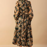 TIME TO EVOLVE WOVEN MIDI DRESS