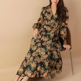 TIME TO EVOLVE WOVEN MIDI DRESS