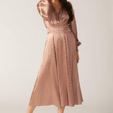 MOMENTS OF CLARITY WOVEN MIDI DRESS