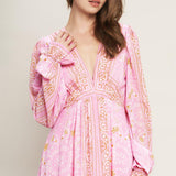 RIPPLES OF TIME WOVEN MAXI DRESS