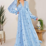 RIPPLES OF TIME WOVEN MAXI DRESS