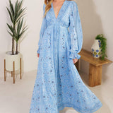 RIPPLES OF TIME WOVEN MAXI DRESS