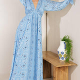 RIPPLES OF TIME WOVEN MAXI DRESS
