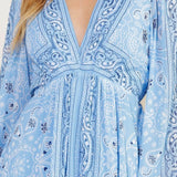 RIPPLES OF TIME WOVEN MAXI DRESS