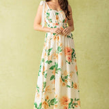 A PERFECT MATCH WOVEN MAXI DRESS