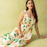 A PERFECT MATCH WOVEN MAXI DRESS