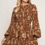 SWEET REMINISCENCE WOVEN MINI DRESS