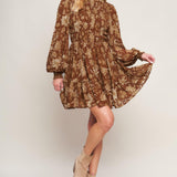 SWEET REMINISCENCE WOVEN MINI DRESS